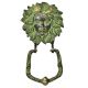 Brass Large Victorian lady Face Brass Door Knocker With Patina