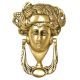 Handcrafted Brass Woman's Head Door Knocker