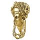 Handcrafted Brass Woman's Head Door Knocker