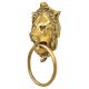 Handmade Brass Lion Head Ring Door Knocker