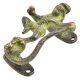 Kaalia Mardan Krishna Bronze Door Handle With Green Patina