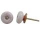 White Pink Ceramic Crackle Almirah Knob