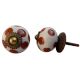 Brown Polka Dot Ceramic Knob