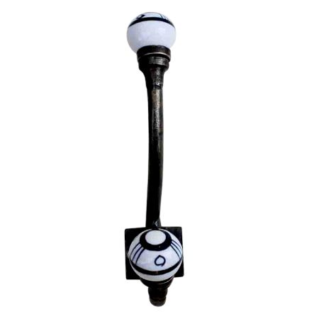 Black Floral Iron Hooks-EHG-19