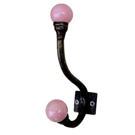 Solid Pink Iron Hooks-EHG-15