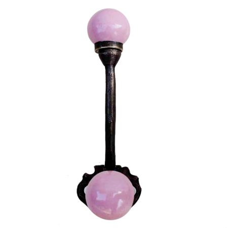 Solid Pink Iron Hooks-EHG-15