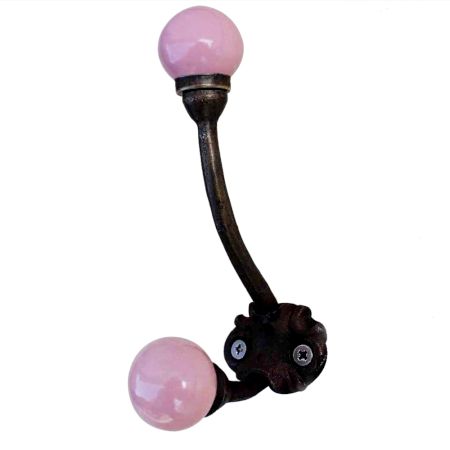 Solid Pink Iron Hooks-EHG-15