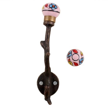 Light Baby Pink Tree Hooks-EHG-57