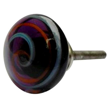 Mixed Striped Glass Knob