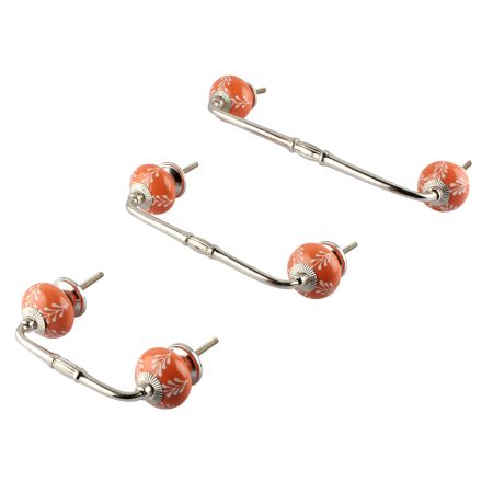 Dark Mustard Ceramic Bridge Cabinet Handle