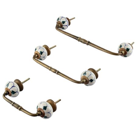 Green Shamrock Ceramic Bridge Handle