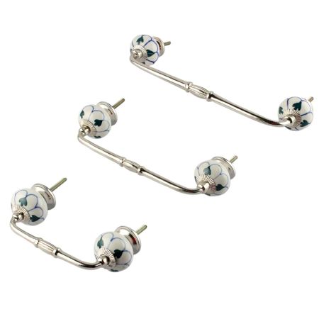 Green Shamrock Ceramic Bridge Handle