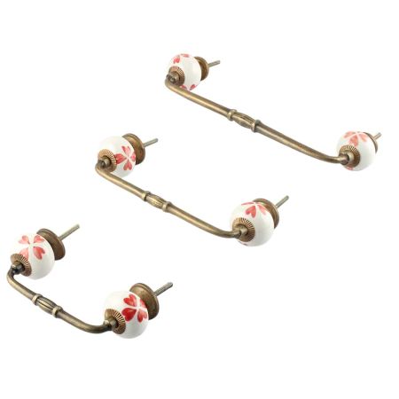 Red Heart Ceramic Bridge Handle