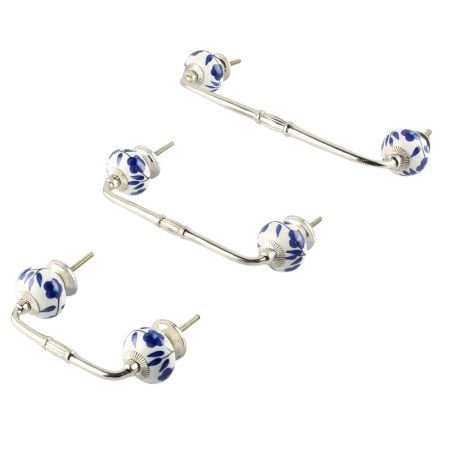 Geranium Ceramic Bridge Handle