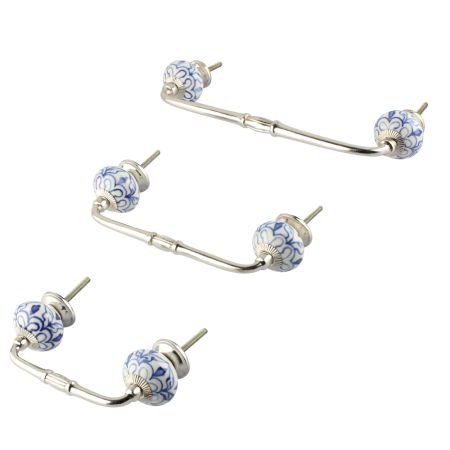 Geoffrey Blue Ceramic Bridge Handle