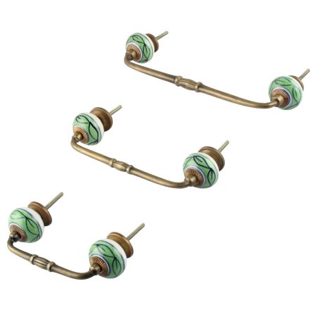 Green Loop Ceramic Bridge Handle