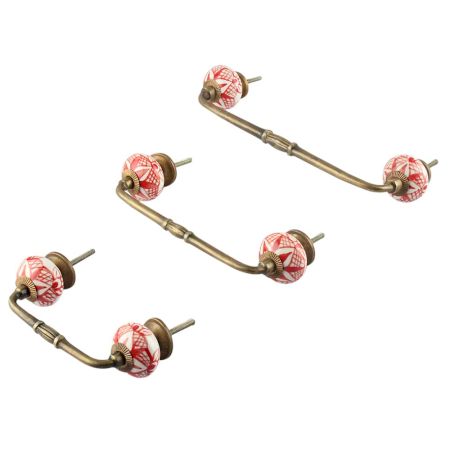 Red Net Ceramic Bridge Handle