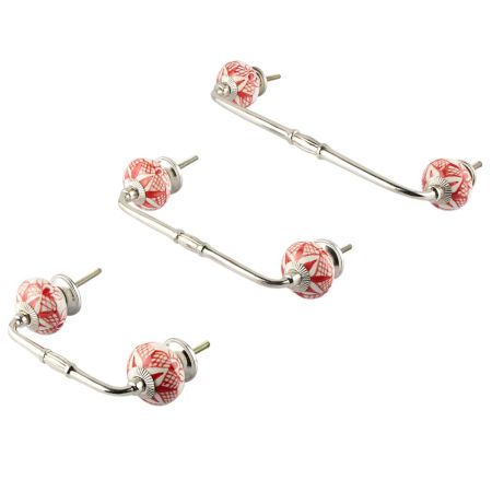 Red Net Ceramic Bridge Handle