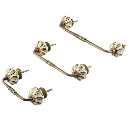 Sunflower Ceramic Bridge Handle