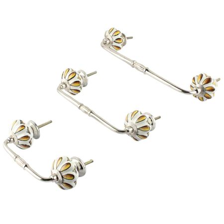 Sunflower Ceramic Bridge Handle