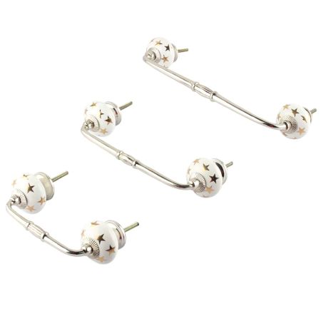 Golden Star Ceramic Bridge Handle