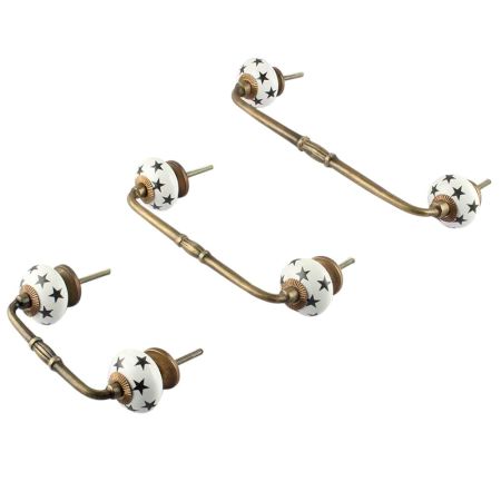 Black Star Ceramic Bridge Handle