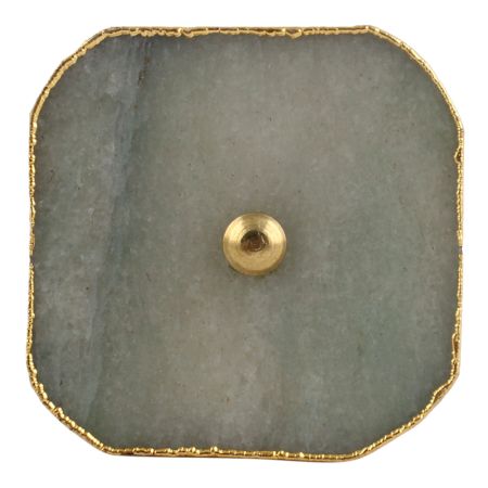 Green Square Quartz Stone Cabinet Knob Online