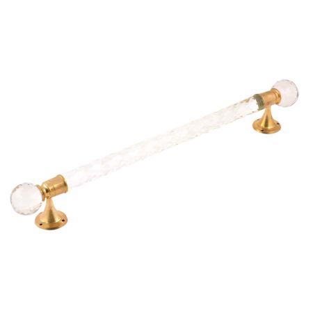 Globe Crystal Modern Pole Finials With Crystal Towel Pole