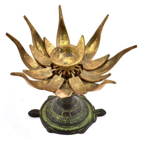 Bronze Lotus Candle Holder