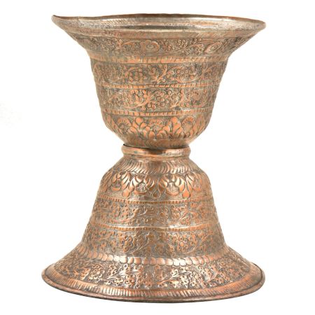 Traditional Copper Repousse Ugal-Daan(Spittoon)