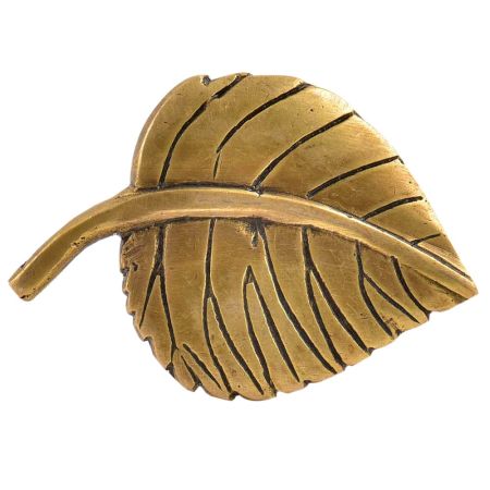 Brass Betal Leaf Shape Drawer Knob