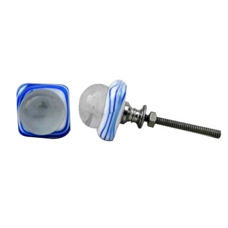 Blue Tiny Glass Knob
