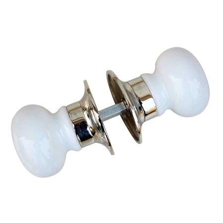 White Mortice Handle 2.25