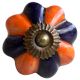 Orange Navy Blue Knob