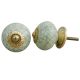 Pistachio Green Crackle Ceramic Drawer Knob