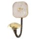 Pink Rose Square Quartz Stone Wall Hook in Antique Fitting