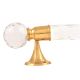 Globe Crystal Modern Pole Finials With Crystal Towel Pole