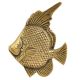 Engraved Design Fish Drawer Pull Knobs