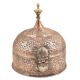 Handcrafted Stupa Form Repousse Decoration Copper Paandan With Lock Handle