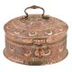 Hand Etched Spiral Jali Design Betal Nut box With Lock Handle