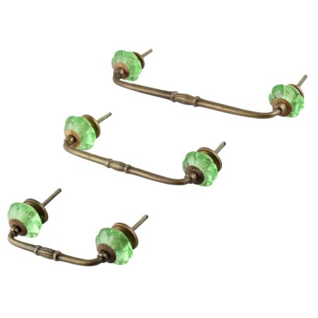 Green Melon Glass Bridge Handle