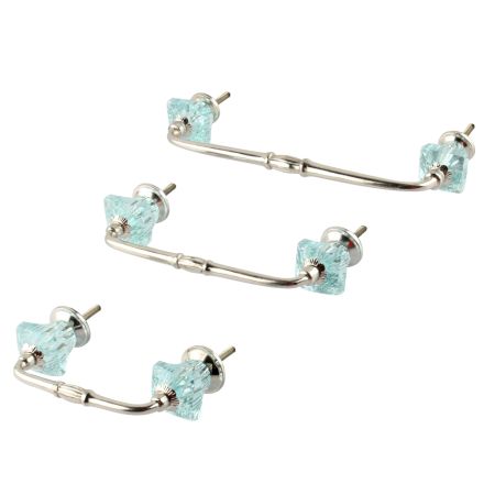 Water Glass Square Cut Bridge Handle