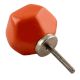 Solid Orange Octagon Ceramic Knobs Online