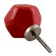 Solid Red Octagon Ceramic Knobs Online