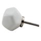 Solid White Octagon Ceramic Knobs Online
