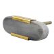Grey Oval Golden Stone Dresser Knobs