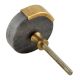 Grey Round Golden Stone Cabinet Knob