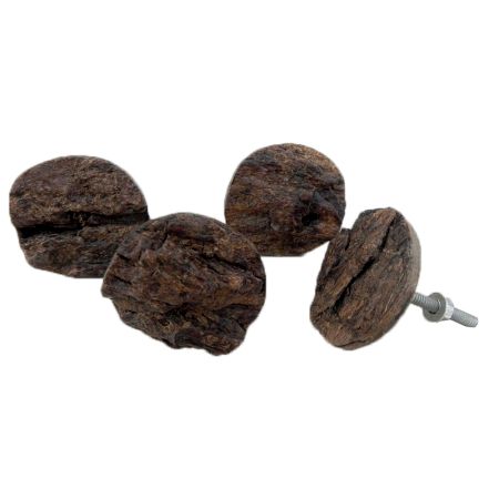 Round Bark Drawer Knobs