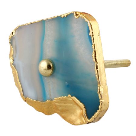 Turquoise Agate Stone Cabinet Knobs