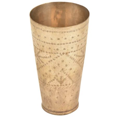 Handmade Vintage Punjabi Glass in Brass